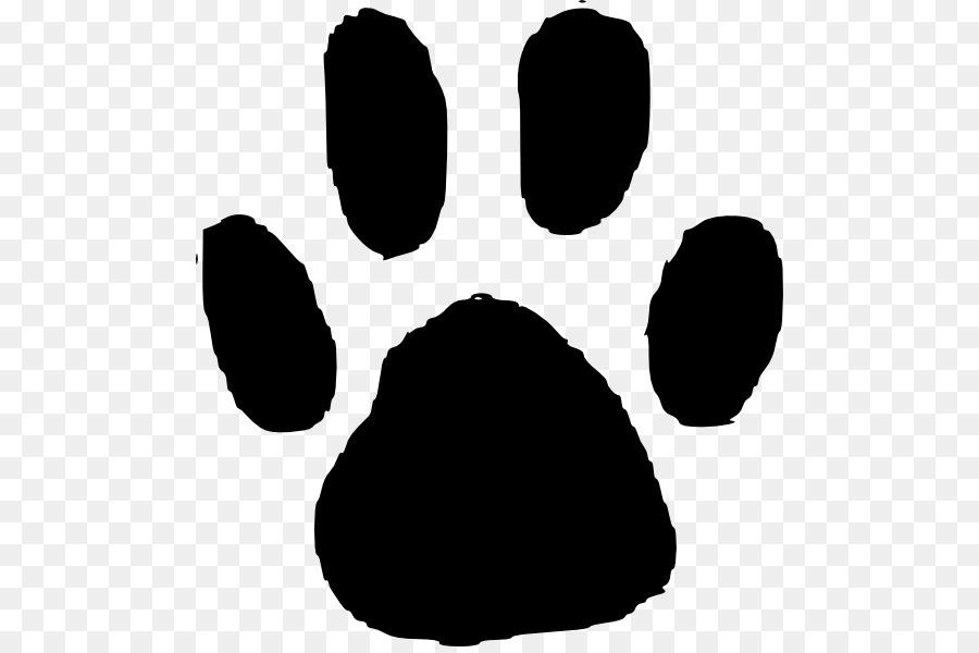 Dog Animal track Footprint Paw Clip art - black paw prints png download - 540*594 - Free Transparent Dog png Download.
