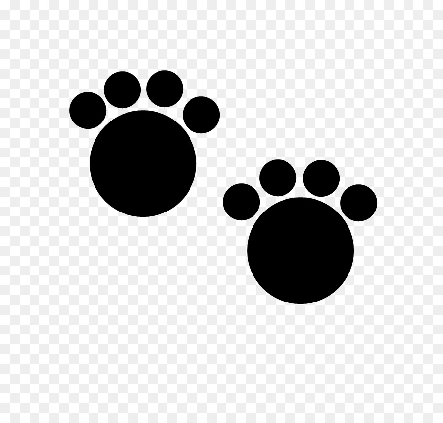 Dog Paw Cat Printing Clip art - black paw prints png download - 860*860 - Free Transparent Dog png Download.