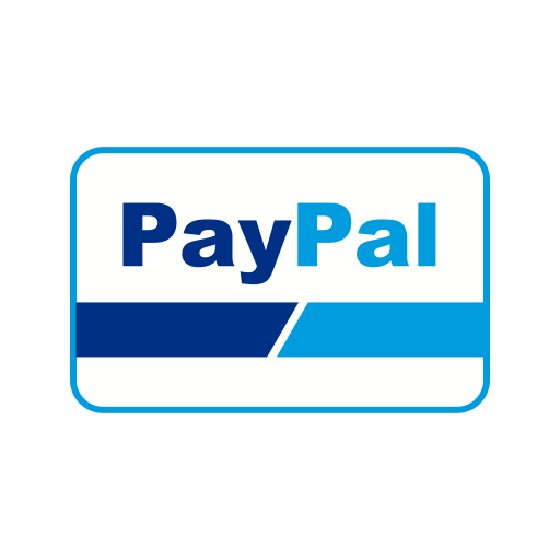 paypal logo black background