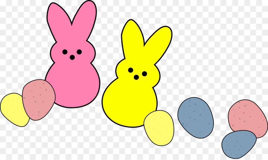 Clip art Easter Bunny Peeps Rabbit Openclipart - rabbit png download - 1996*1189 - Free Transparent Easter Bunny png Download.