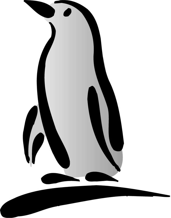 Christmas Penguin Black and white Bird Clip art penguins