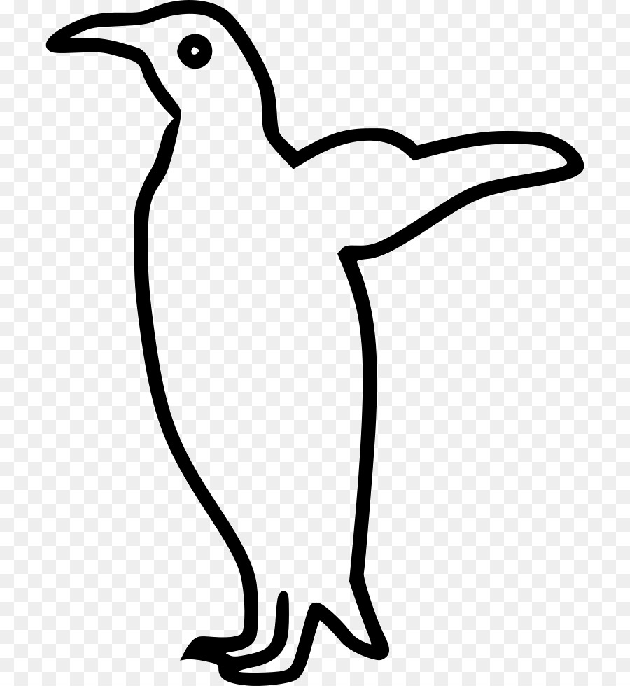 Penguin Clip art Line art Silhouette Cartoon - penguin png download - 770*980 - Free Transparent Penguin png Download.