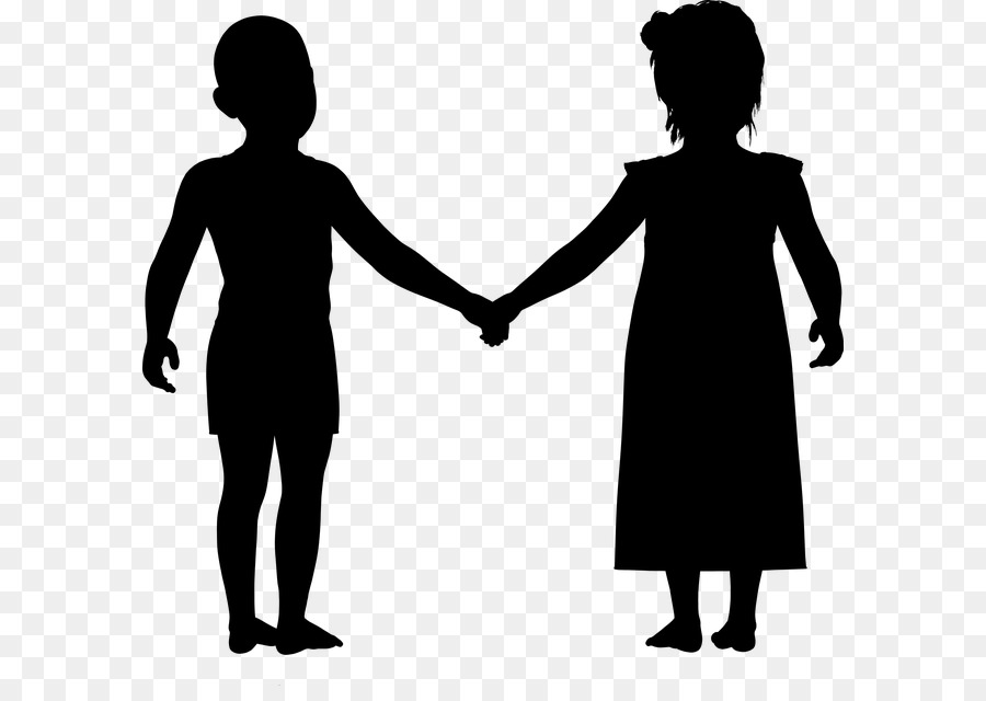 Child Holding hands Boy Silhouette Clip art - child png download - 640*626 - Free Transparent  png Download.
