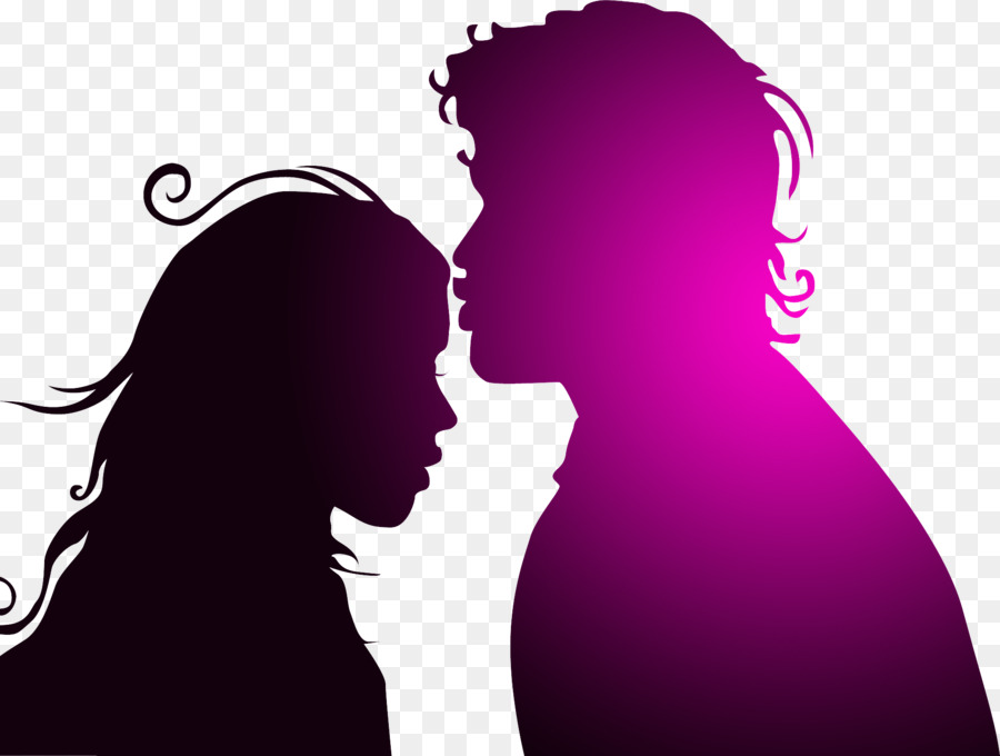 Silhouette Kiss Significant other Love Man - Kissing Couple png download - 1914*1446 - Free Transparent  png Download.