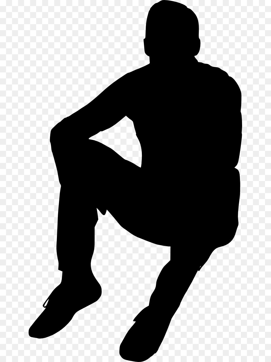Silhouette Sitting Clip art - sillhouette png download - 709*1200 - Free Transparent Silhouette png Download.