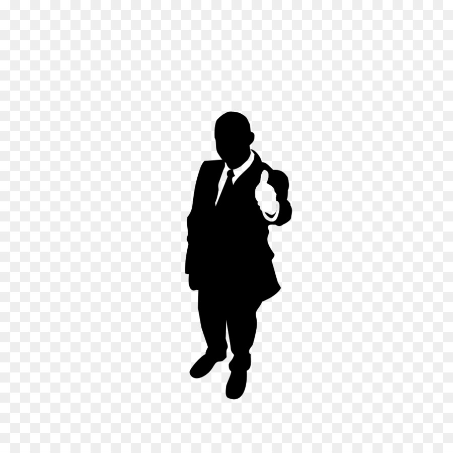 Silhouette Clip art - Business people silhouette in black and white png download - 992*992 - Free Transparent Silhouette png Download.