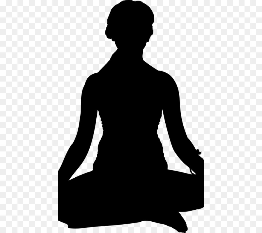 Meditation Silhouette Person Yoga - Silhouette png download - 500*800 - Free Transparent Meditation png Download.