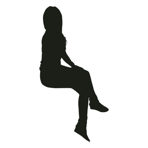 Silhouette Sitting Woman Sitting Man Png Download 512512 Free