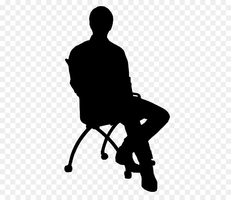 Chair Table Silhouette Clip art - man sitting silhouette png download - 461*767 - Free Transparent Chair png Download.