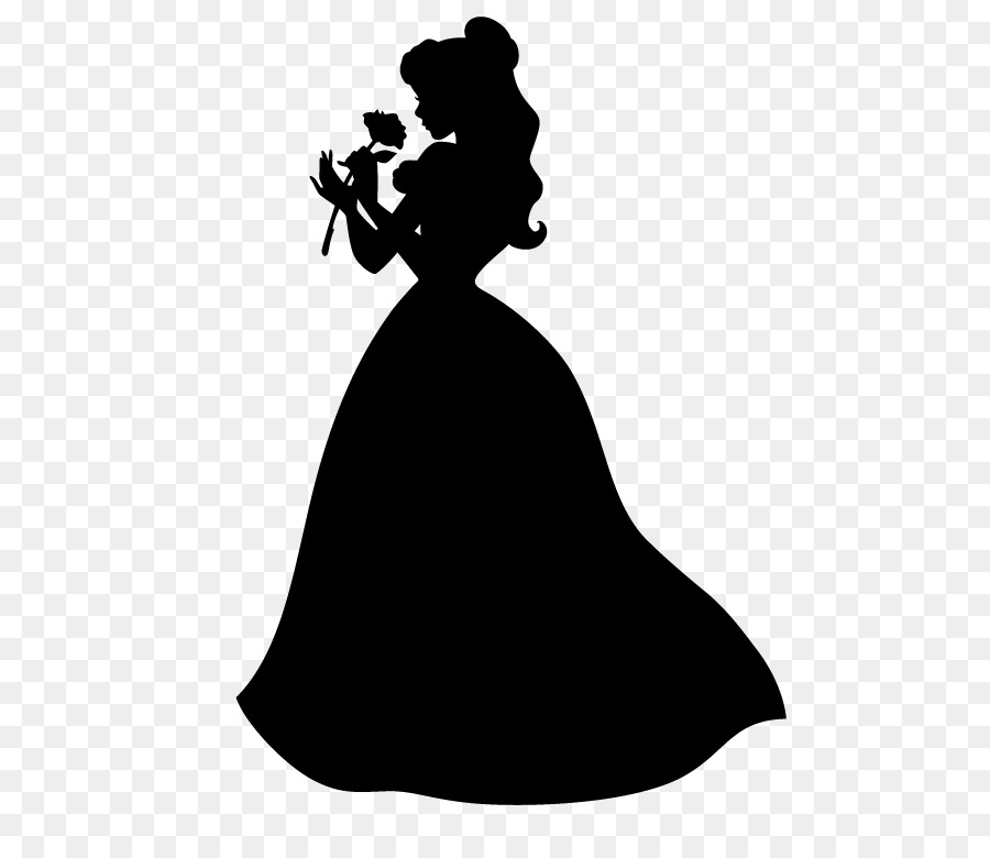 Belle Silhouette Photography Dress Beast - rose gold png download - 560*765 - Free Transparent Belle png Download.
