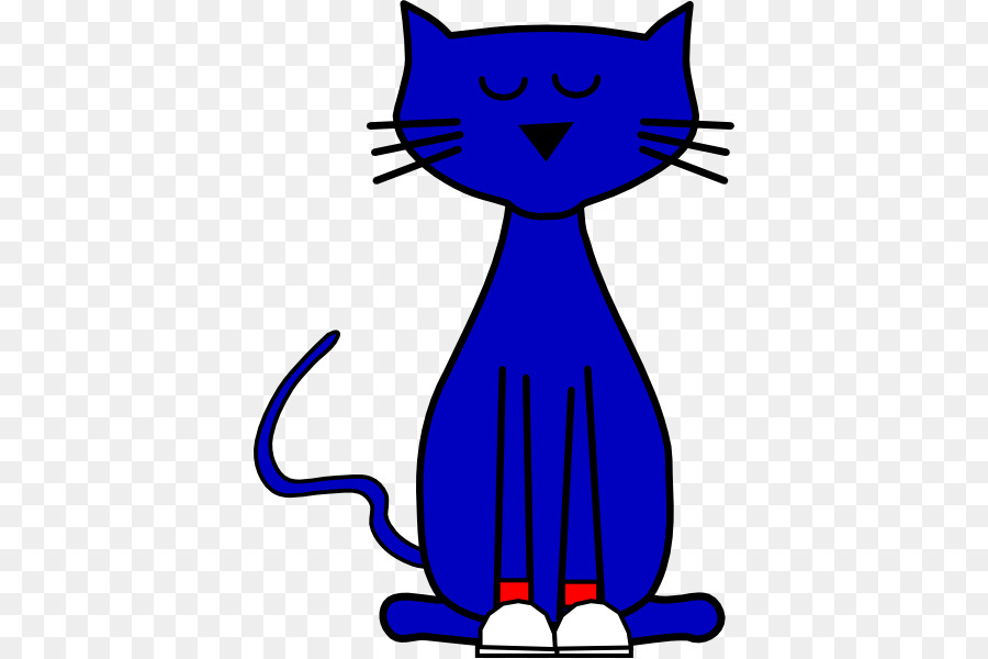 Russian Blue Kitten Clip art - pete the cat png download - 438*599 - Free Transparent Russian Blue png Download.