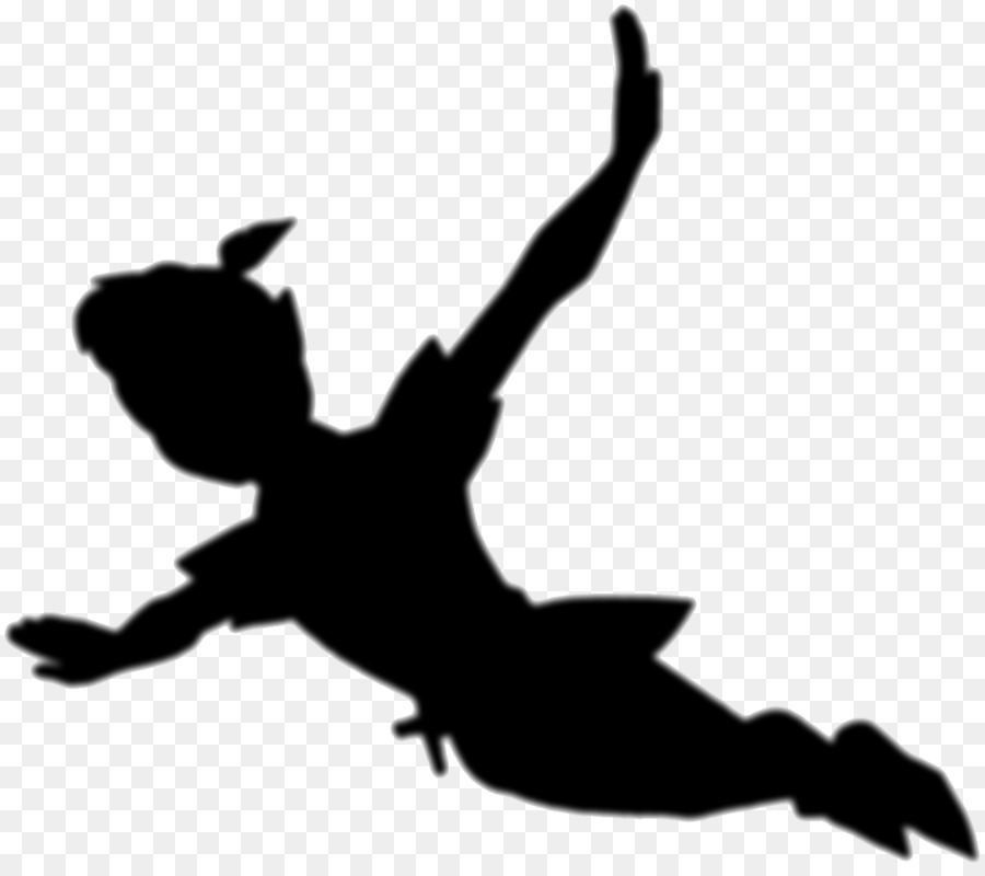 Peter Pan Tinker Bell Wendy Darling Captain Hook Silhouette - peter pan png download - 1280*1127 - Free Transparent Peter Pan png Download.