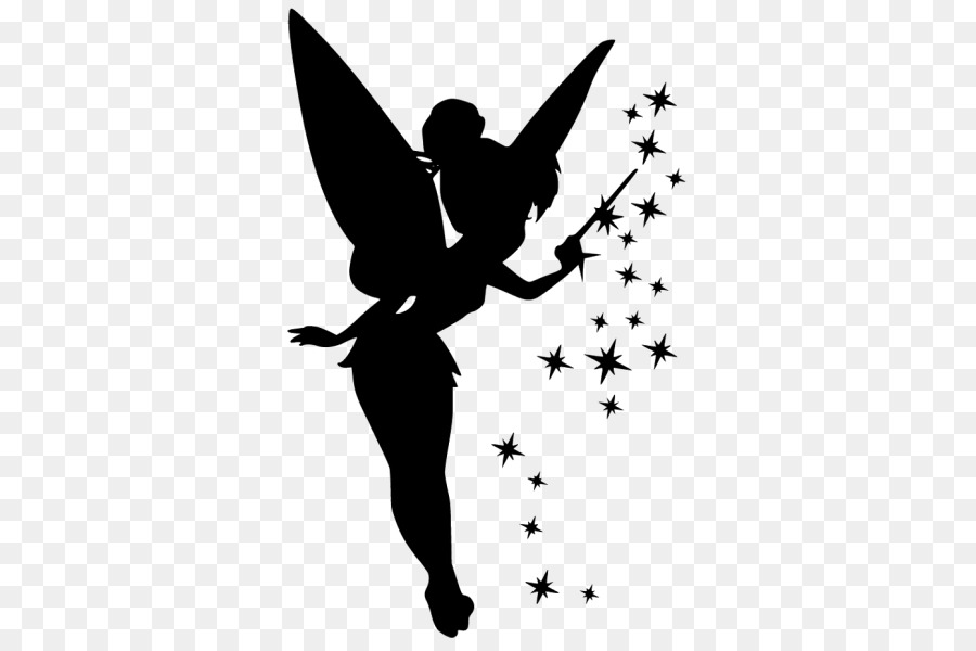Tinker Bell Silhouette Peter Pan Image Pixie dust - Silhouette png download - 600*600 - Free Transparent Tinker Bell png Download.