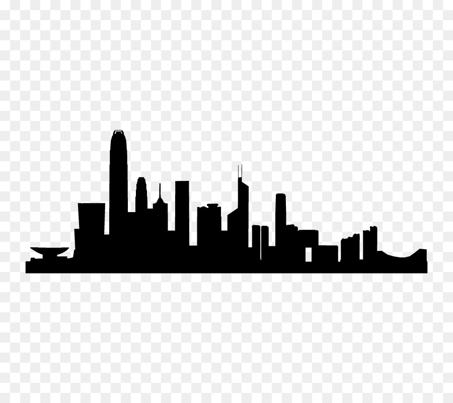 Hong Kong Skyline Silhouette - Silhouette png download - 800*800 - Free Transparent Hong Kong Skyline png Download.