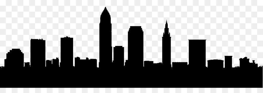 Cleveland Silhouette Skyline - Silhouette png download - 949*320 - Free Transparent Cleveland png Download.