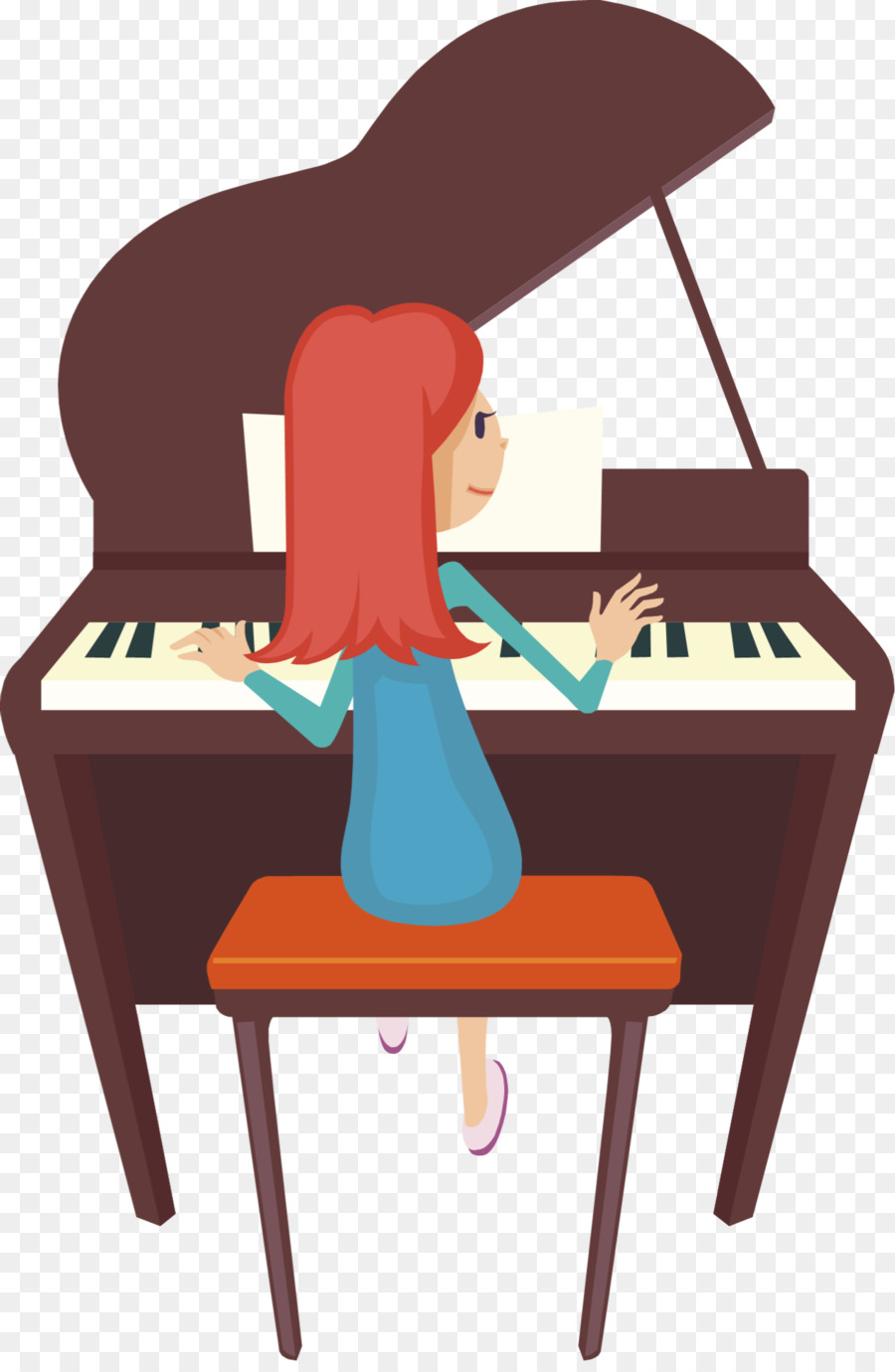 Player piano Pianist Clip art - Played Cliparts png download - 1271*1933 - Free Transparent  png Download.