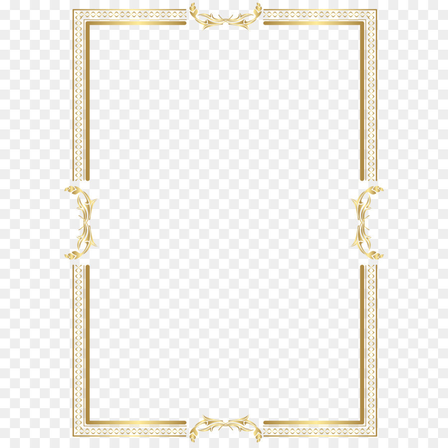 Yellow Area Pattern - Gold Border Frame Transparent PNG Clip Art png download - 5817*8000 - Free Transparent Texture Mapping png Download.
