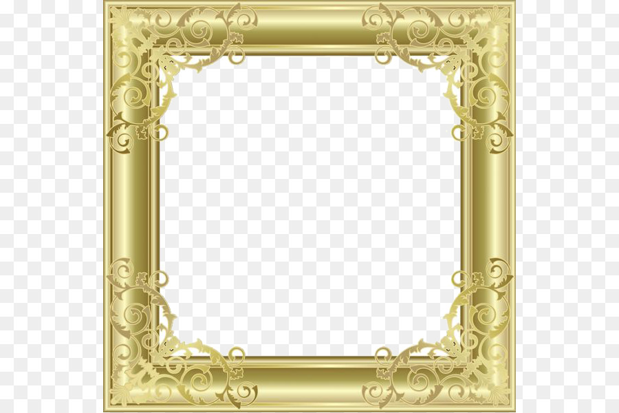 Picture frame Clip art - Gold Border Frame PNG Picture png download - 600*599 - Free Transparent Picture Frame png Download.