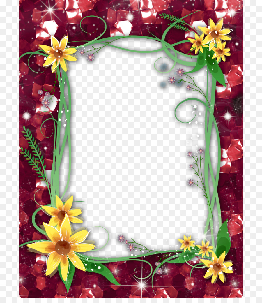 Picture frame Clip art - Red Flower Frame PNG Transparent Image png download - 768*1024 - Free Transparent Picture Frames png Download.