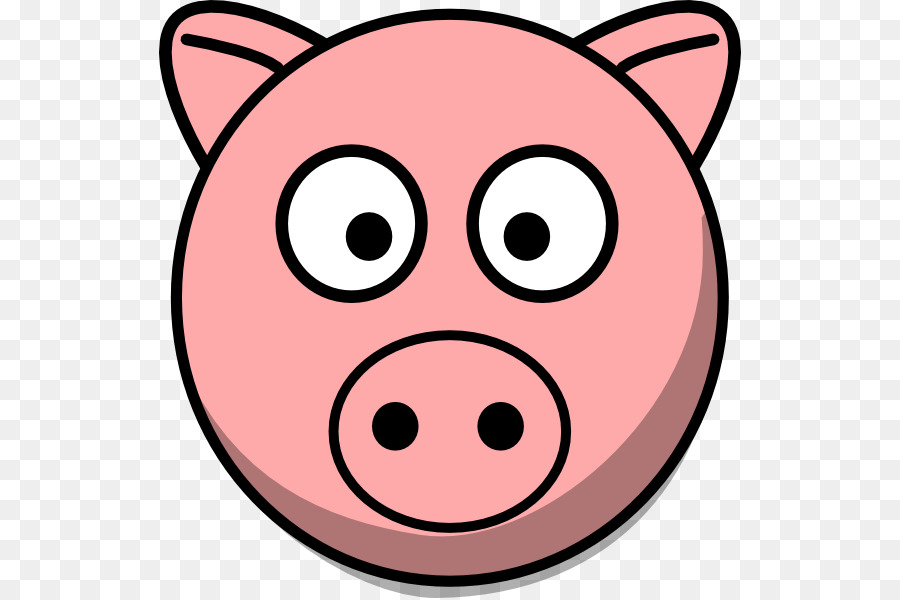 Pig Free content Clip art - Comic Head Cliparts png download - 582*598 - Free Transparent Pig png Download.