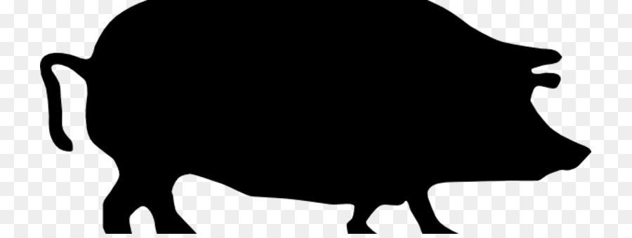 Cattle Silhouette Livestock White Clip art - Pig Roast png download - 785*334 - Free Transparent Cattle png Download.