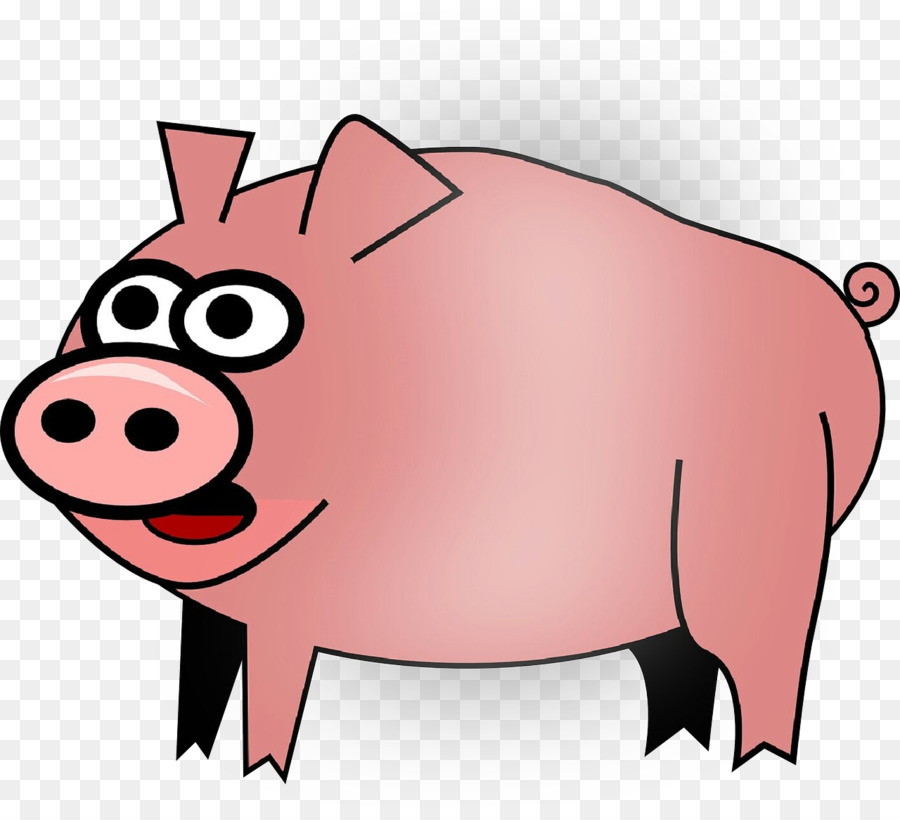 Clip art Free content Domestic pig Pig roast Portable Network Graphics -  png download - 1280*1155 - Free Transparent Domestic Pig png Download.