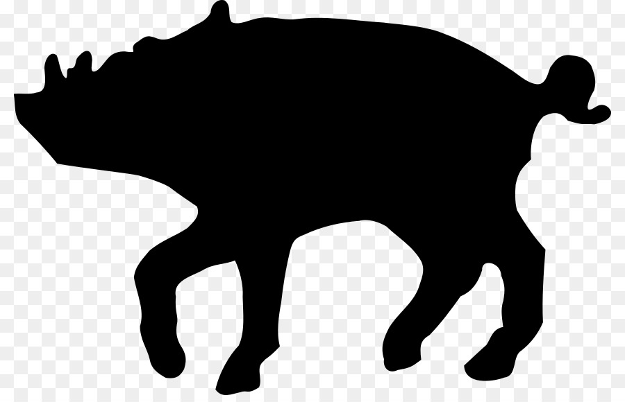 Wild boar Clip art Silhouette Portable Network Graphics Illustration - pig silhouette png wild boar png download - 860*570 - Free Transparent Wild Boar png Download.