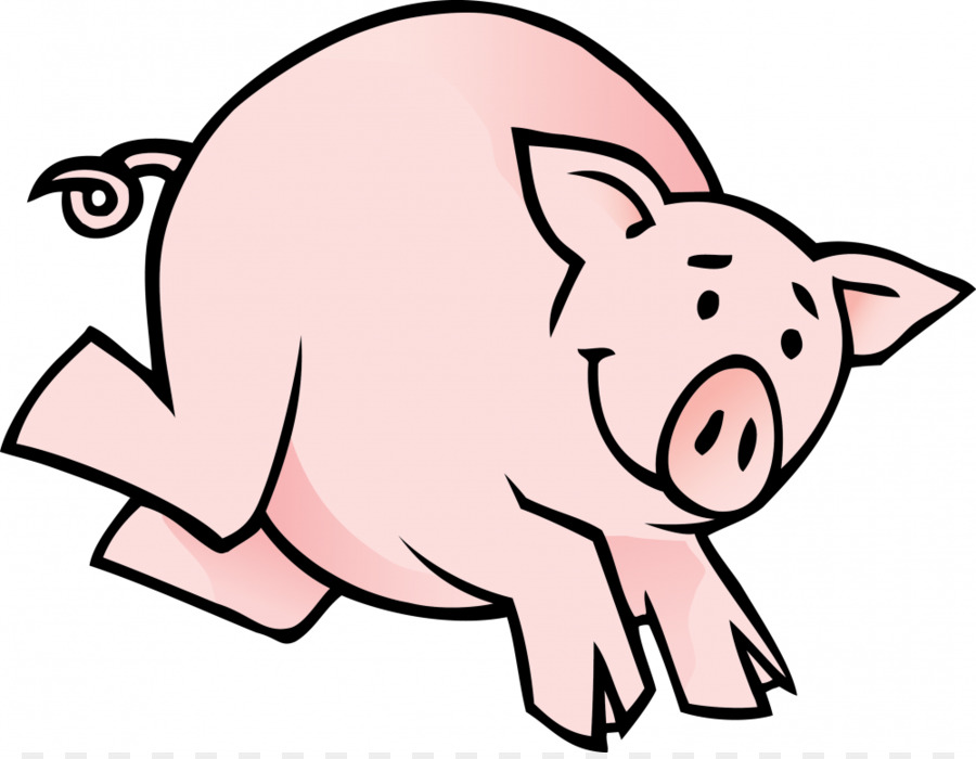 Domestic pig Small Black pig Cartoon Clip art - Dog Running Cartoon png download - 1000*771 - Free Transparent Domestic Pig png Download.
