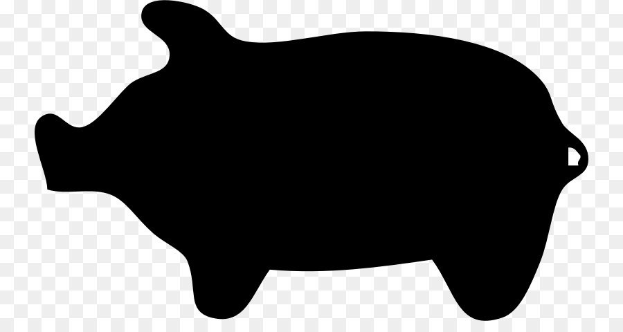 Pig Silhouette Cartoon Clip art - fat pig png download - 800*464 - Free Transparent Pig png Download.