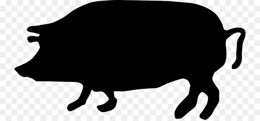Pig Silhouette Clip art - pig silhouette png download - 800*416 - Free Transparent Pig png Download.