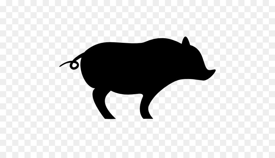 Domestic pig Silhouette Clip art - pig png download - 512*512 - Free Transparent Pig png Download.