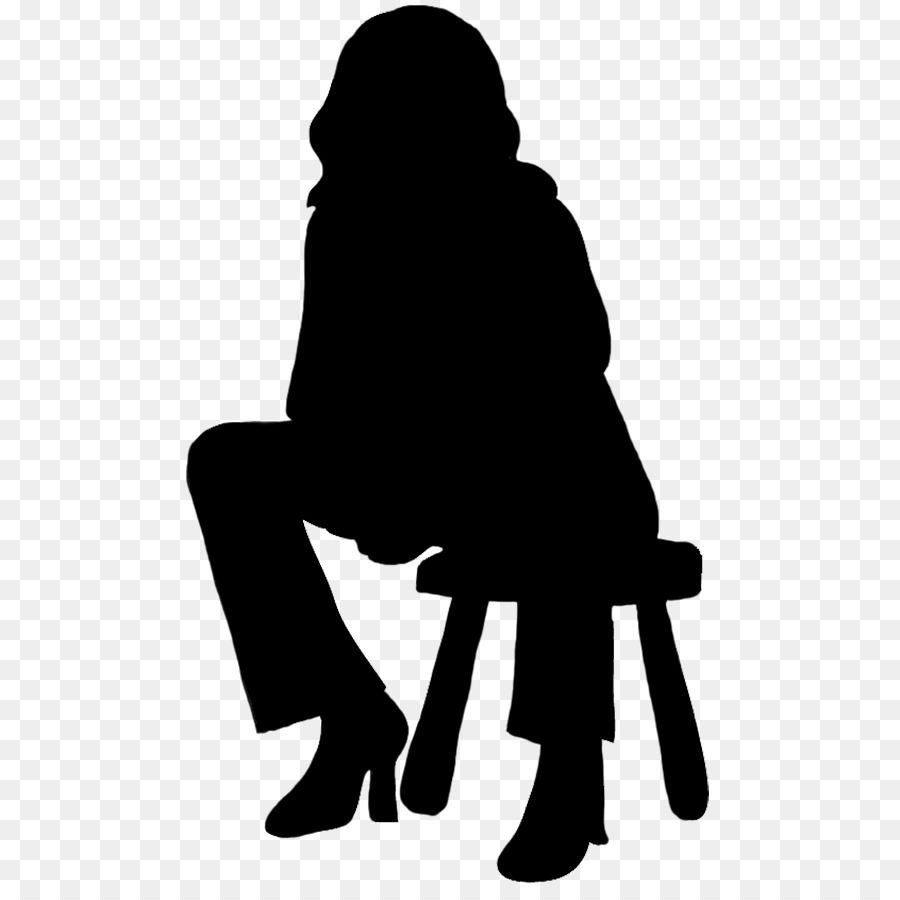 Silhouette Sitting - Silhouette png download - 532*886 - Free Transparent Silhouette png Download.