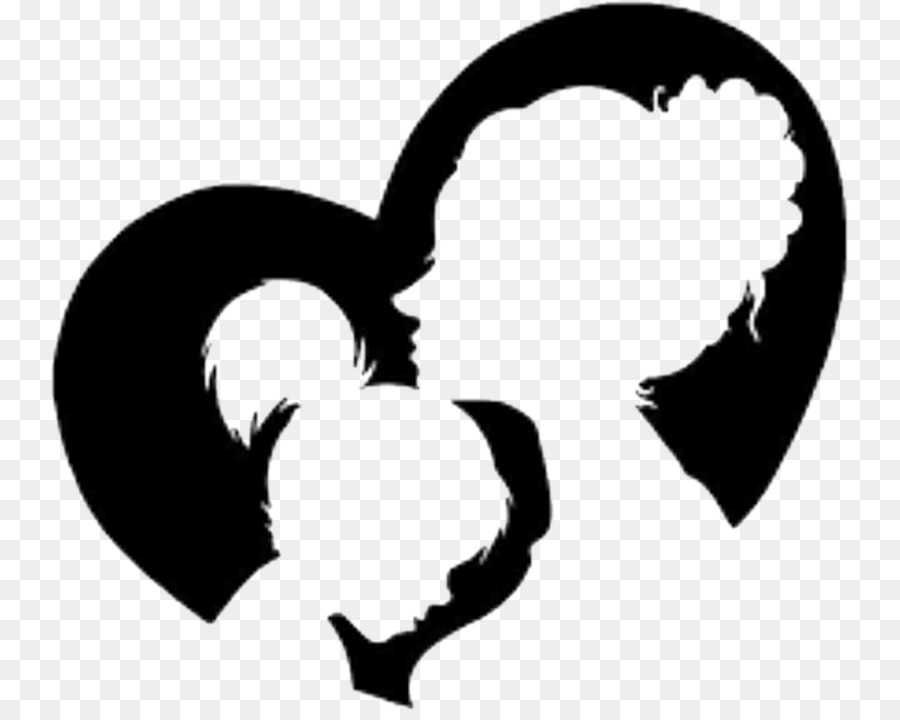 Silhouette Mother Daughter Drawing Art - mother love png images png download - 799*711 - Free Transparent Silhouette png Download.