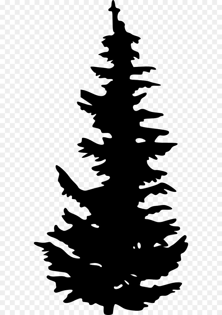 Evergreen Silhouette Tree Pine Clip art - Silhouette png download - 640*1280 - Free Transparent Evergreen png Download.