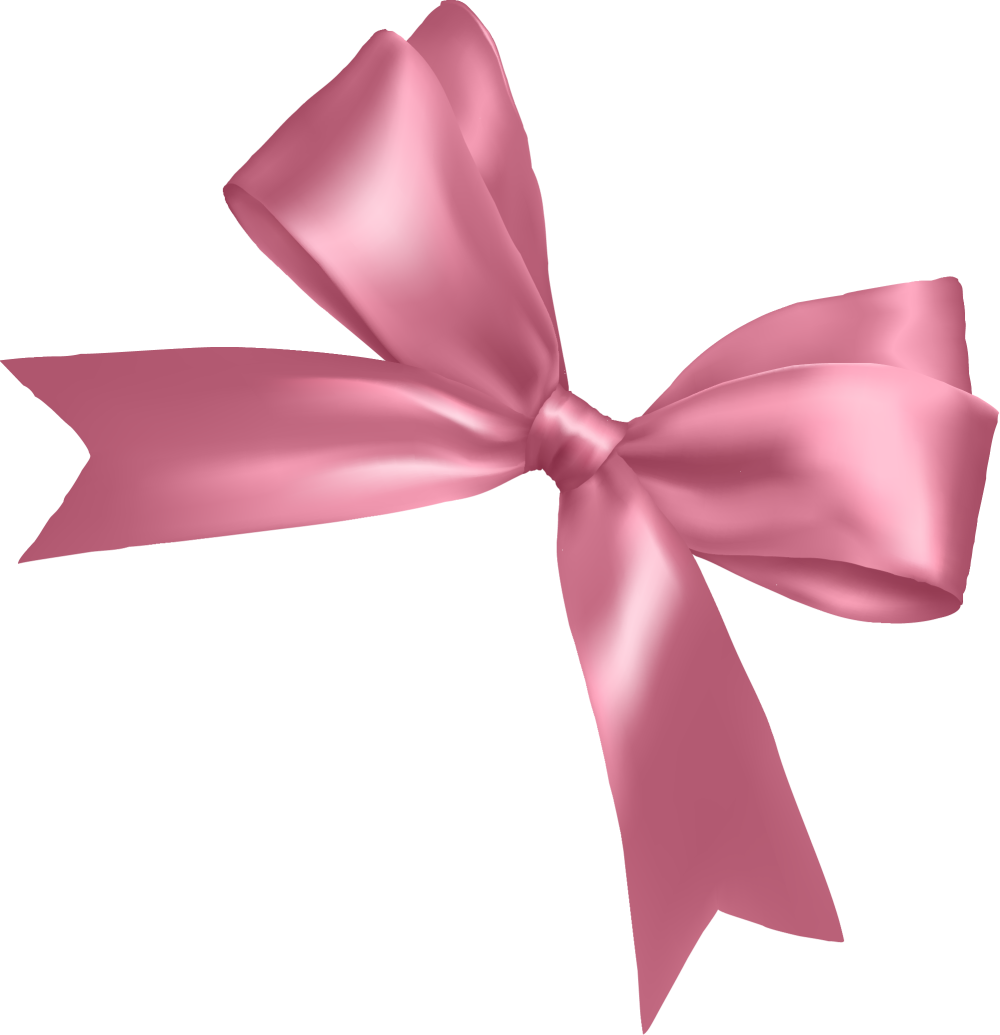 Beautiful Bows From Pink Ribbon On Transparent Background Png Png My
