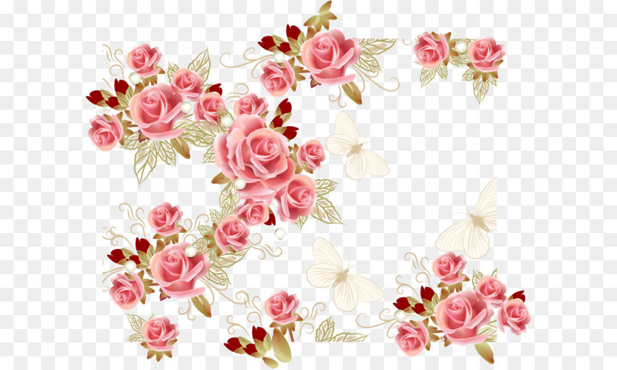 Garden roses Pink Flower - Pink roses png download - 2055*1700 - Free Transparent Beach Rose png Download.