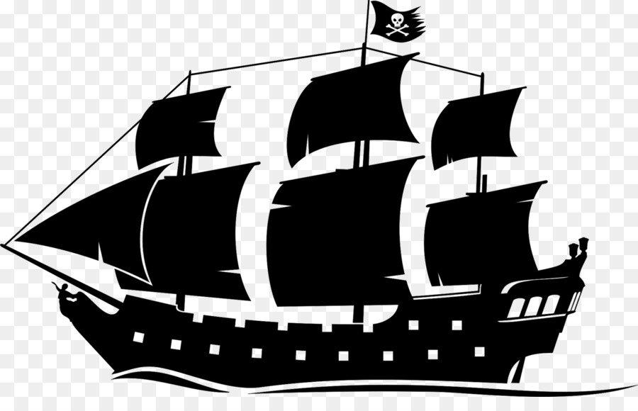 Ship Black Pearl Boat Piracy Clip art - Pirate Silhouette Cliparts png download - 1777*1106 - Free Transparent Ship png Download.