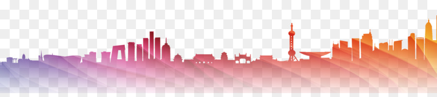 Light Silhouette City - Colorful city silhouette png download - 7087*1512 - Free Transparent  Light png Download.