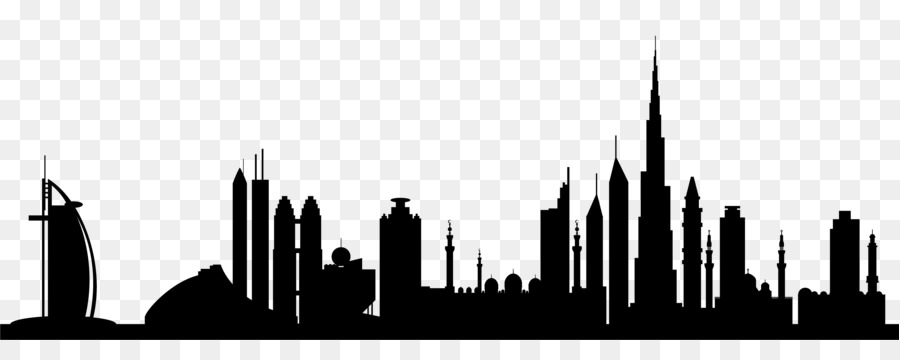 Burj Khalifa Skyline Silhouette Royalty-free - dubai png download - 2907*1099 - Free Transparent Burj Khalifa png Download.
