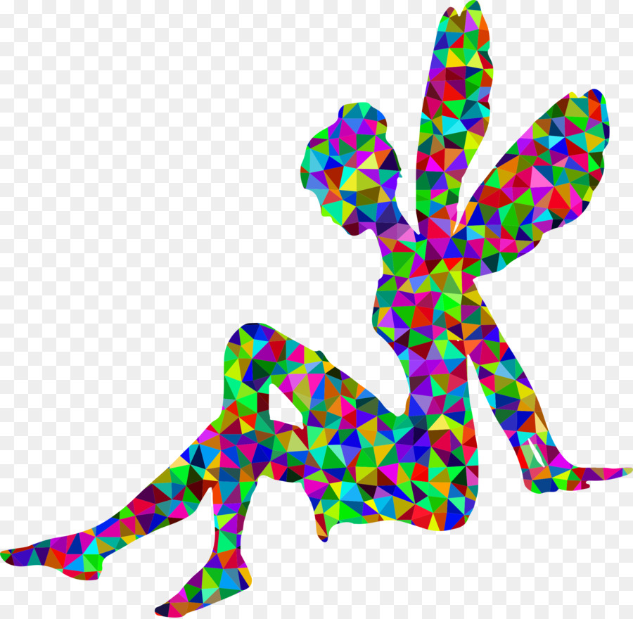 Fairy Silhouette Pixie Clip art - low poly png download - 2336*2278 - Free Transparent Fairy png Download.