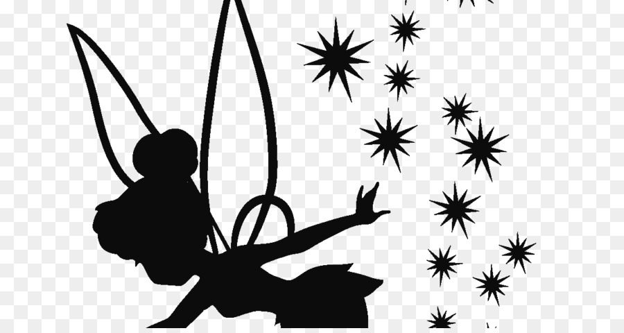 Tinker Bell Wendy Darling Silhouette Drawing Pixie dust - Silhouette png download - 1200*630 - Free Transparent Tinker Bell png Download.
