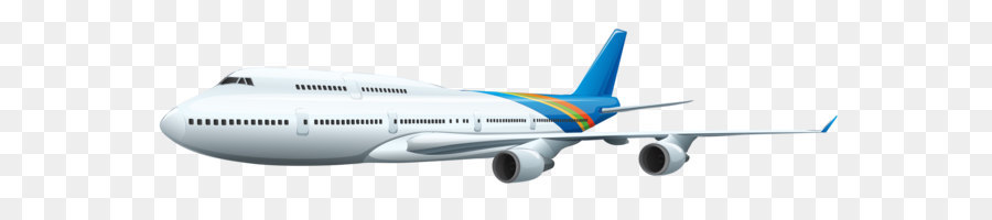 Airplane Boeing 767 Clip art - Plane Transparent PNG Vector Clipart png download - 6300*1926 - Free Transparent Airdrop png Download.