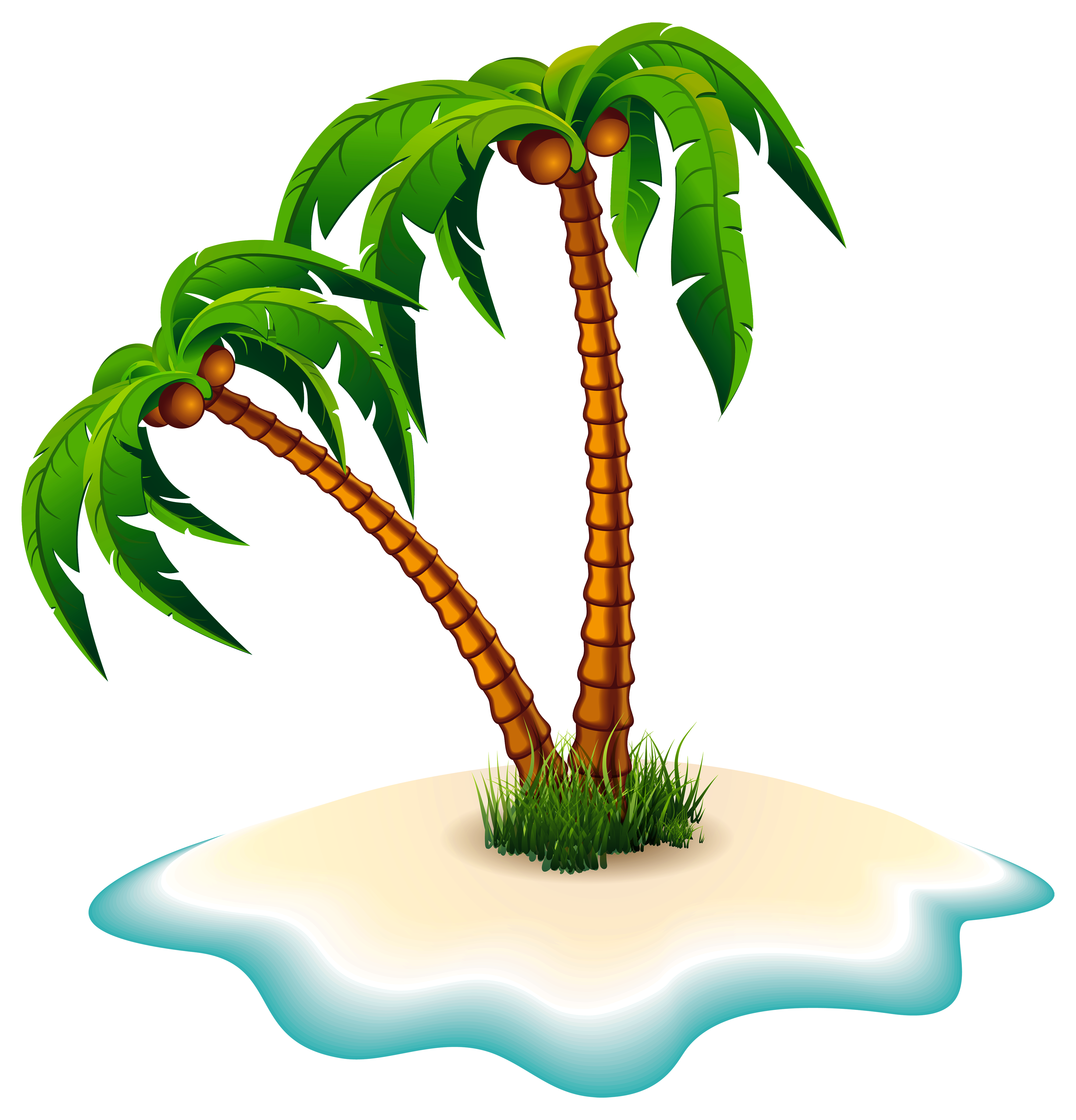 Dead Island Clip art - Palm Trees and Island PNG Clipart Image png