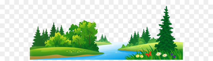 Forest Clip art - Grass Lake and Trees Transparent PNG Clipart png download - 5072*2000 - Free Transparent Lake png Download.