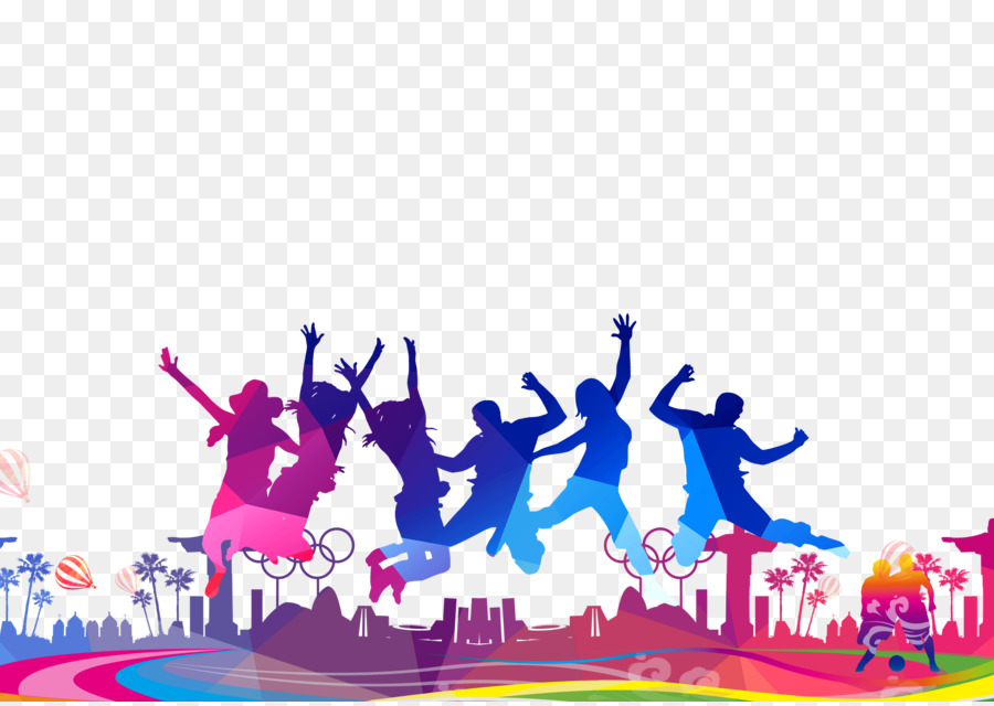 Silhouette Dance Download - Rio Olympics decoration png download - 3508*2480 - Free Transparent Silhouette png Download.