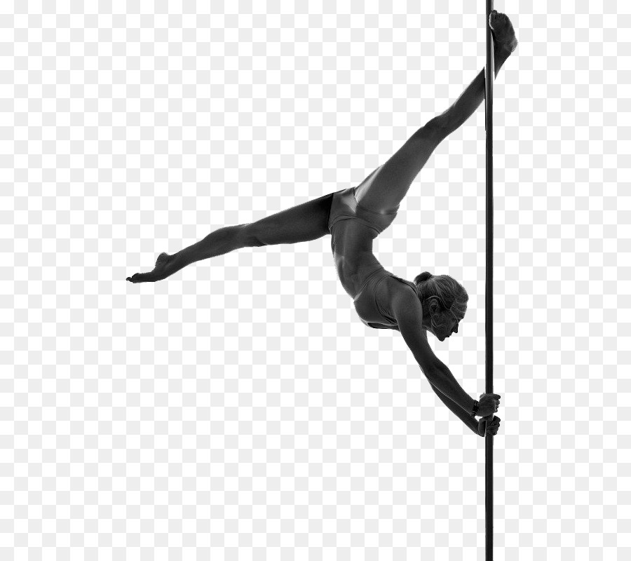 Pole dance Silhouette - Silhouette png download - 580*800 - Free Transparent Pole Dance png Download.