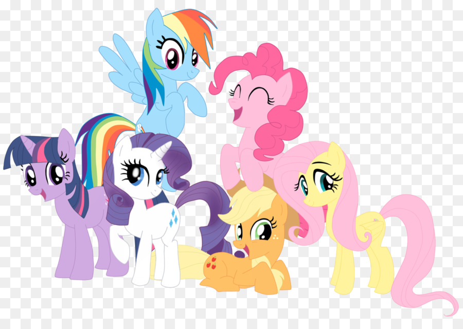 Rainbow Dash Rarity Pinkie Pie Twilight Sparkle Applejack - My Little Pony PNG Transparent Image png download - 1024*714 - Free Transparent  png Download.