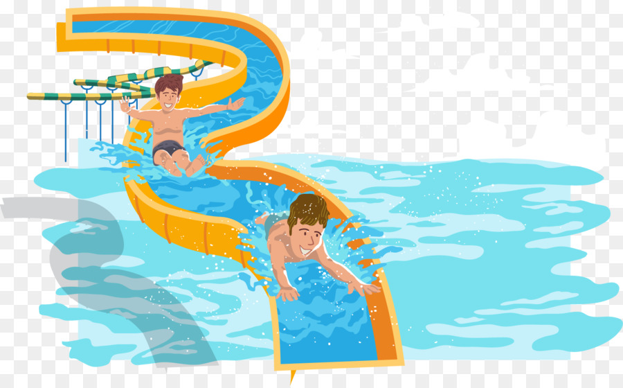 Water park Water slide Swimming pool - Vector skateboard png download - 1538*950 - Free Transparent Water Park png Download.