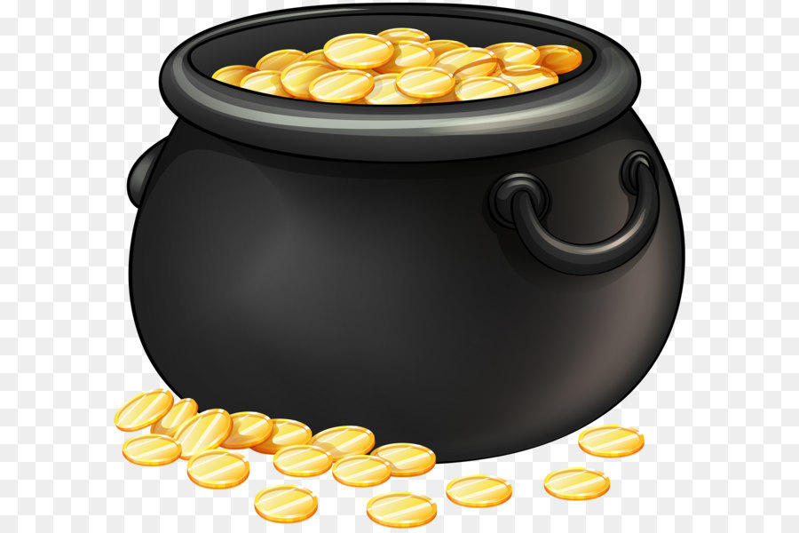Drawing Clip art - Black Pot of Gold PNG Clip Art png download - 6000*5524 - Free Transparent Stock Photography png Download.