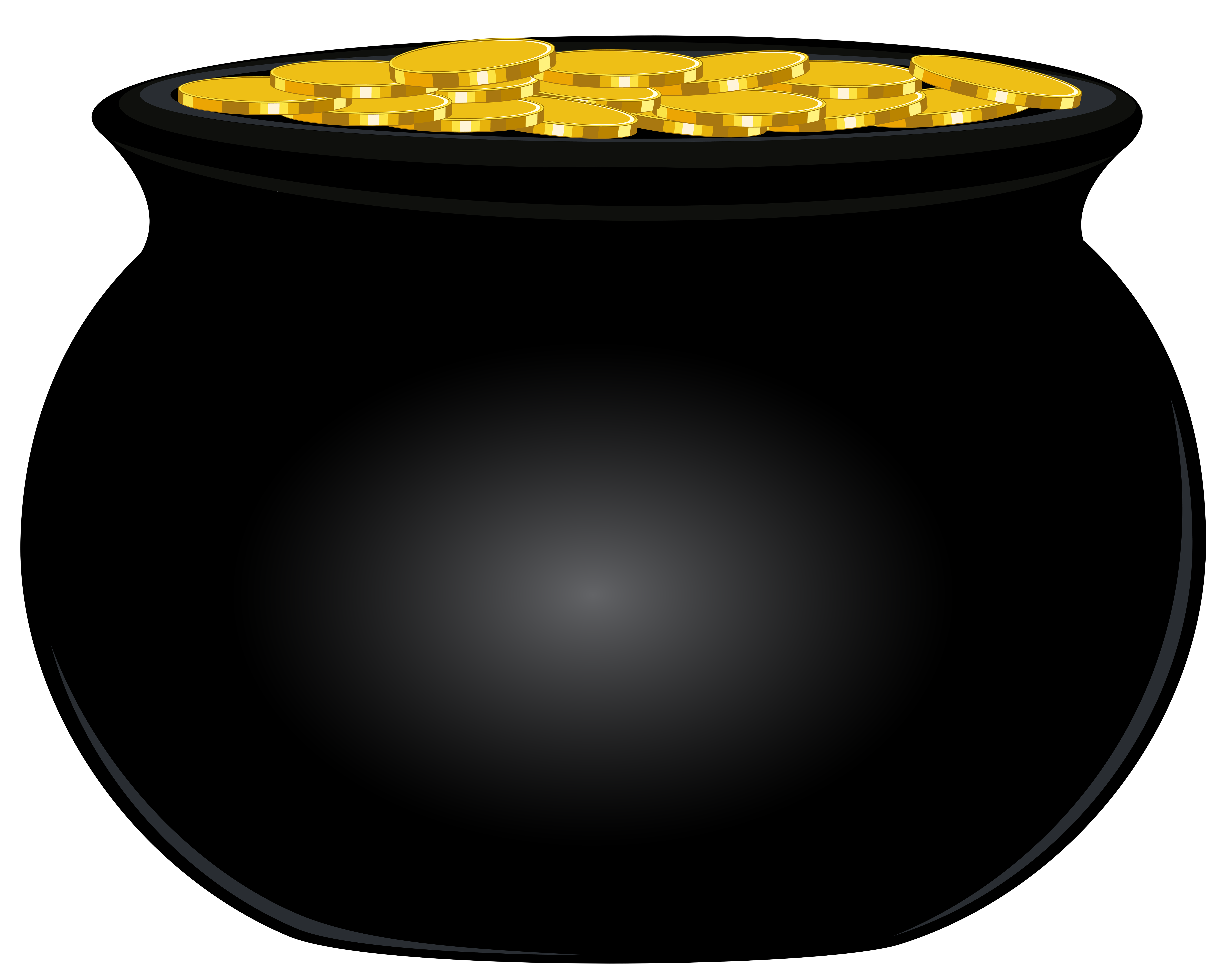 Gold Clip Art Black Pot Of Gold PNG Clip Art Image Png Download 